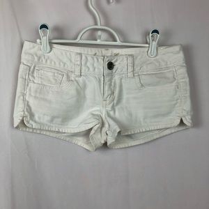 White jeans shorts